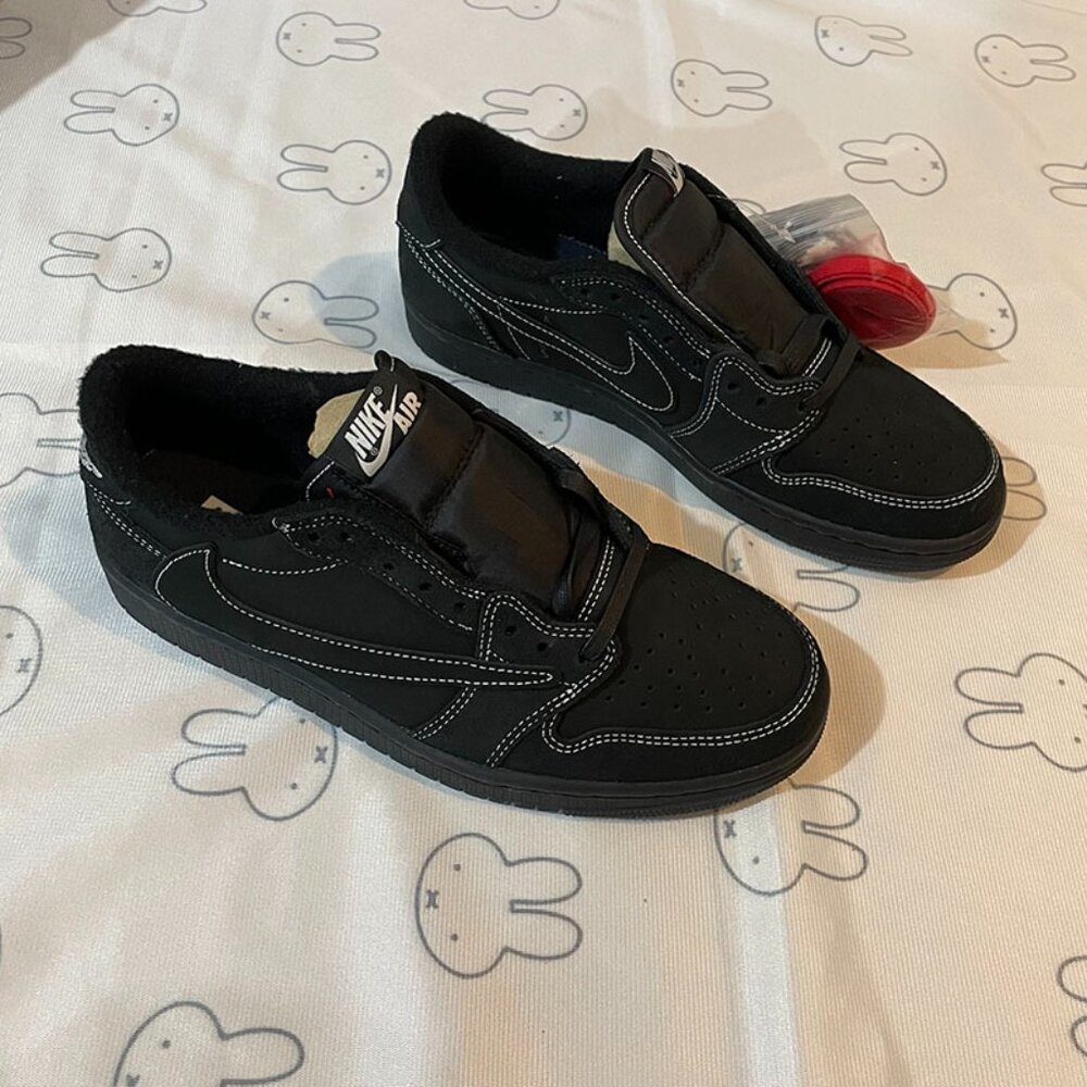 Jordan 1 Black Samurai Low-Top Sneakers